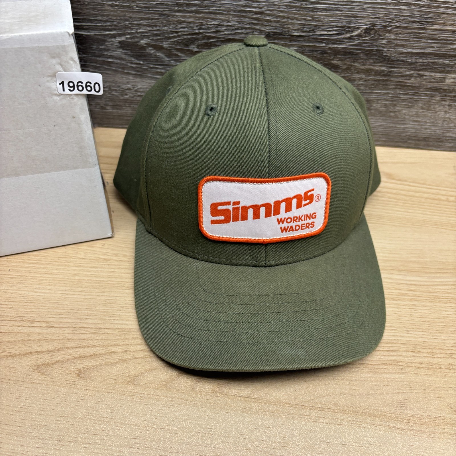 Simms Hat Cap Snapback Green Working Waders Patch… - image 13