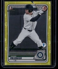2020 Bowman Draft 1st Edition #BD-18 Kaden Polcovich Yellow #/75