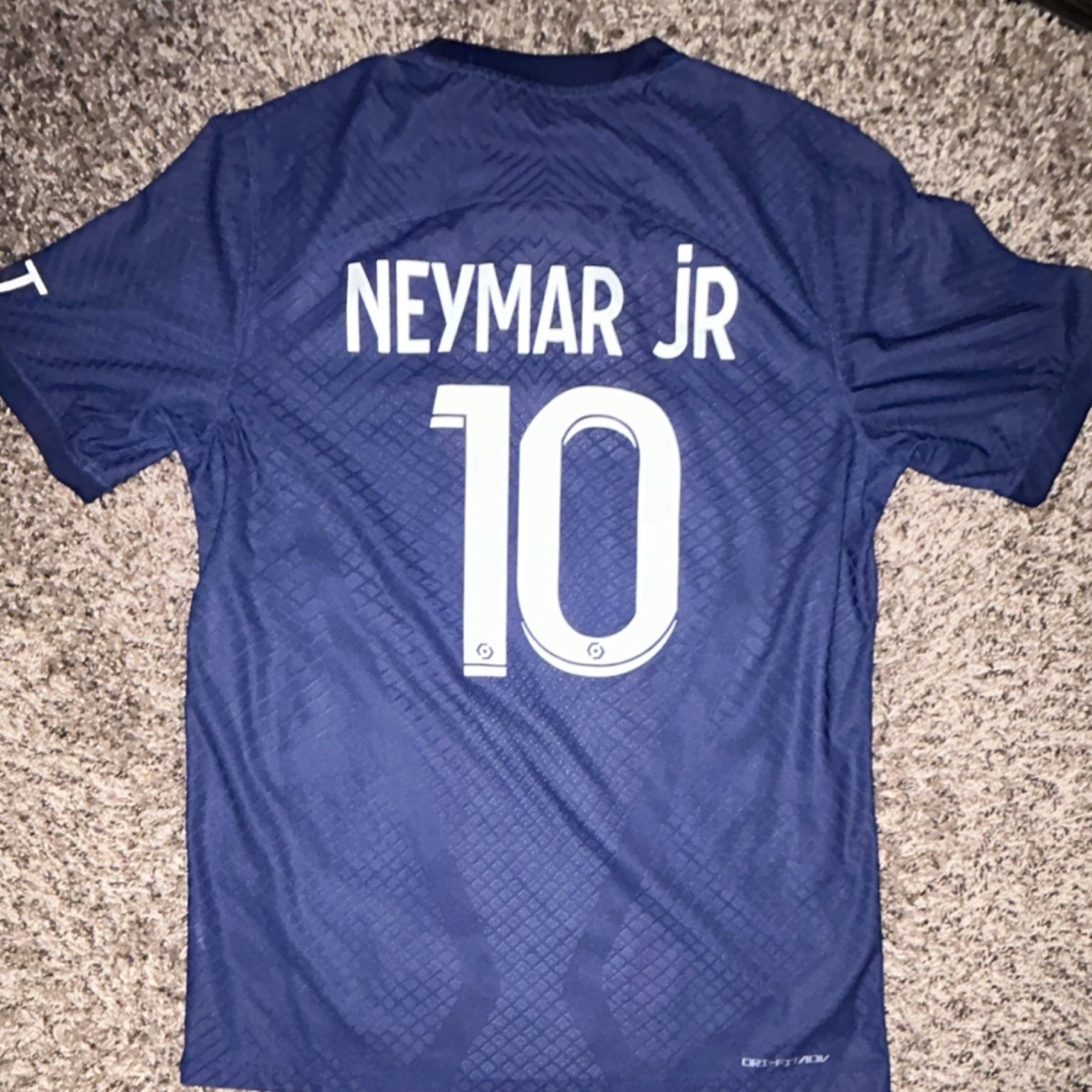 Nike Paris Saint-Germain Neymar Jr #10 Blue White Red Soccer