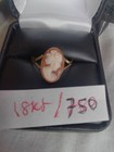 VINTAGE 1940'S ITALY ITALIAN 18K GOLD CAMEO RING SIZE 7 1/2  — photo 3