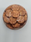 Vintage 1969-75 Lincoln Memorial Penny Lucite Paperweight 3”  — photo 1