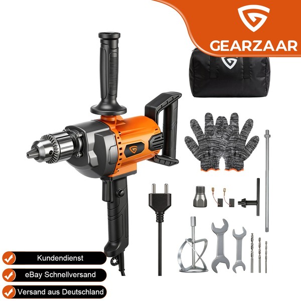RüHrwerk FüR MöRtel Bau RüHrwerk Baustellen RüHrgeräT 1600 U/Min 220V Profi-image
