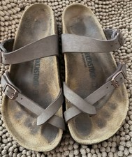 BIRKENSTOCK Mayari Sandals Brown Birko-Flor Women's Size 7 US 38 EU Reg