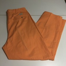 Vintage Polo Ralph Lauren Mens Chino Pants Size 36x30 Tag 36x32 Orange