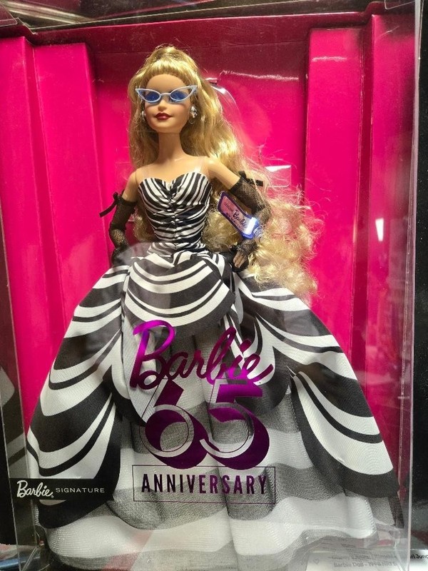 Mattel 💜 65th ANNIVERSARY  💜  Barbie Doll  NRFB