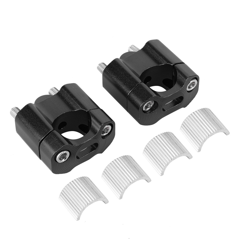 Pair 22mm/28mm 1/8in 7/8in Motorcycle Handlebar Mount Clamps Riser Adapter New