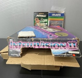 Mattel Electronics Intellivision II Console Master Component In Box With 4 Games