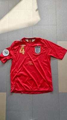 Maillot Shirt Umbro England V Sweden Match Issue GERARD 2006 - Photo 1/4