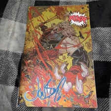 Battle Beast #1 Signed Jonboy Myers Foil Variant (LMT) NM and remark. W/COA