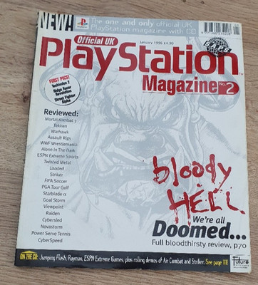 Official Playstation Magazine Issue 2 Second Edition January 1996, no disc
