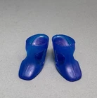 Vintage Barbie Clothes MOD Era Barbie Royal Blue T-Strap Heels Shoes JAPAN