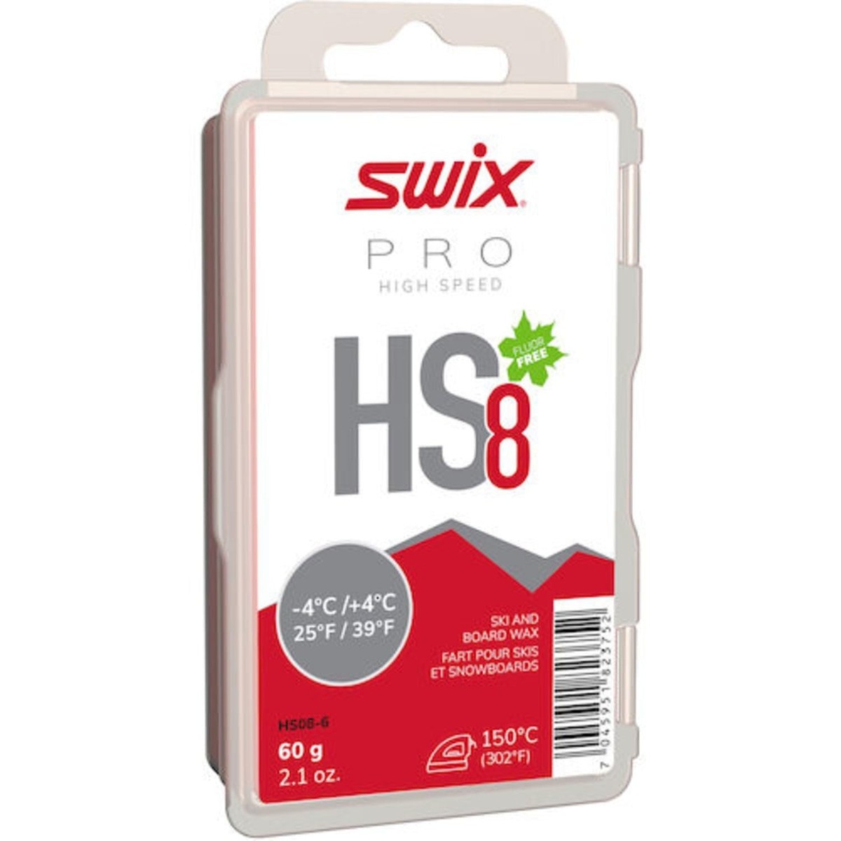Swix HS7 Violet High Speed Ski Wax 60g Fluoro Free Performance for