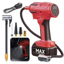 150PSI Air Compressor Tire Inflator Fits Car Moto Bike Tires Air Pump Cordless