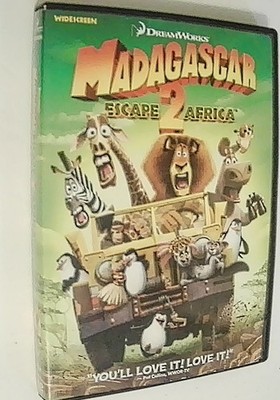 Madagascar 2 Escape 2 Africa DVD 2008 Widescreen DreamWorks Animated Film