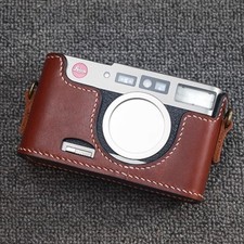 Handmade leather half-case cover for Leica CM camera