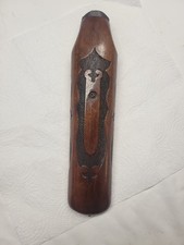 Fancy Double Barrel Checkard Shotgun Forend Unknown Make Nice Cond