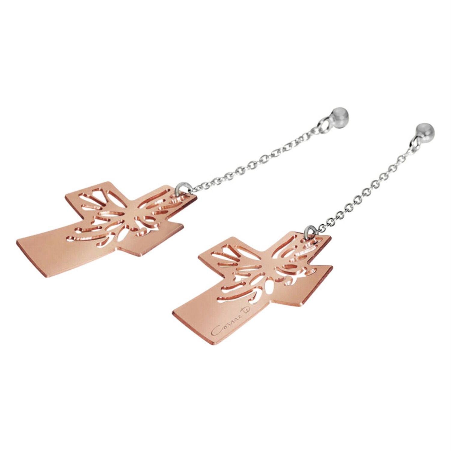 Boucles d'oreilles Comete Argent Femme UORM126 : puces anti-allergies pour lobes sensibles
