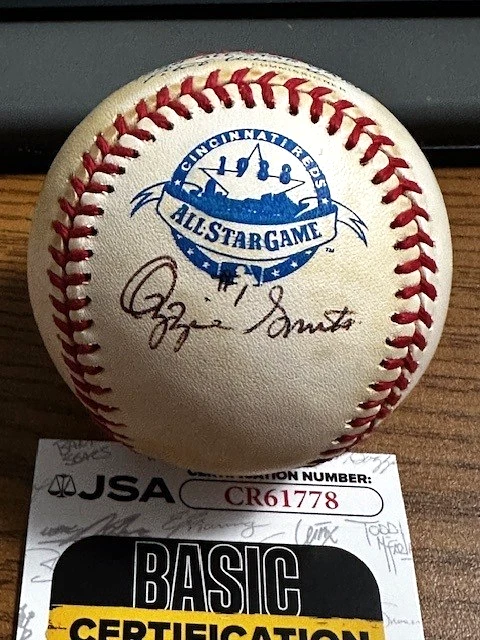 Ozzie Smith St. Louis Cardinals Original Autographed Baseball MLB