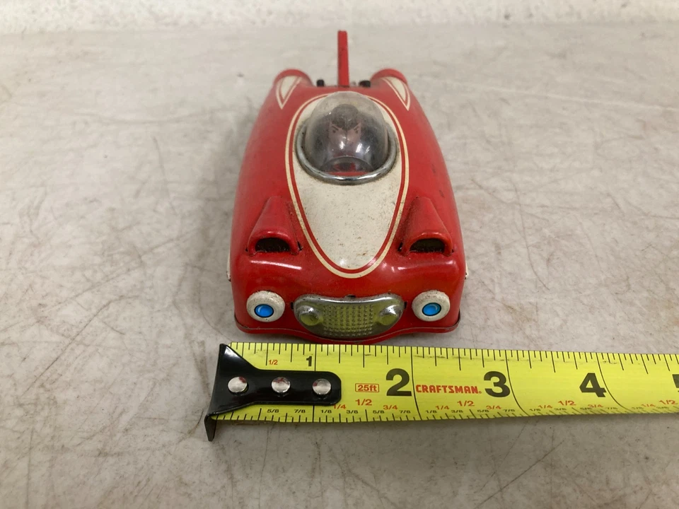 Schylling 2009 Red Tin Future Car Retro Moderno Juguete Propulsado por Fricción Foto 2 de 4