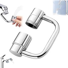 360  Rotating U Shaped Faucet Extender, Universal Faucet, Adjustable Robotic Arm