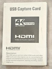 4K Audio Video Capture Card USB HDMI Video Capture Device Full HD Recording