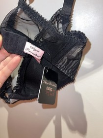 Agent Provocateur Black Pink Fifi Lace Bra 36C (95C FR)