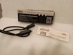NEC TurboGrafx-16 Duo Adapter Cable With Box And Instructions