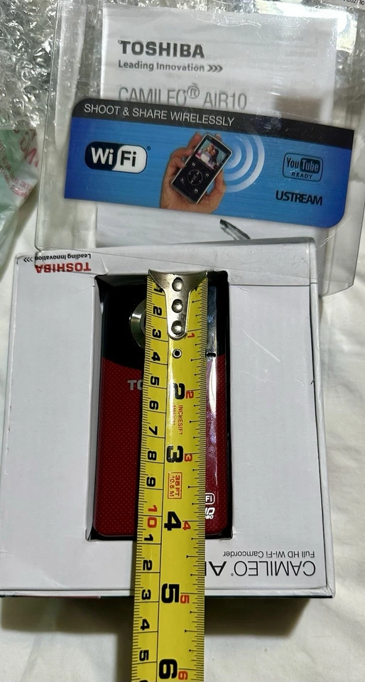 New TOSHIBA Camileo AIR 10 HD WIFI Camera  16 Megapixel w/ 4gb Card - Image 3 of 3