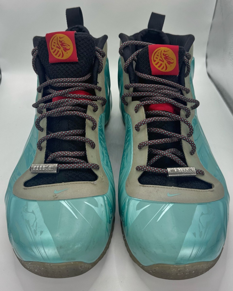Nike Air Flightposite Exposed Year of the Horse Jade Black Mens Sz 12 647593-300 Nike Air Flightposite Exposed Year of the Horse Jade Black  main image 3