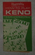 Vintage Booklet - Harrah’s How To Play Keno