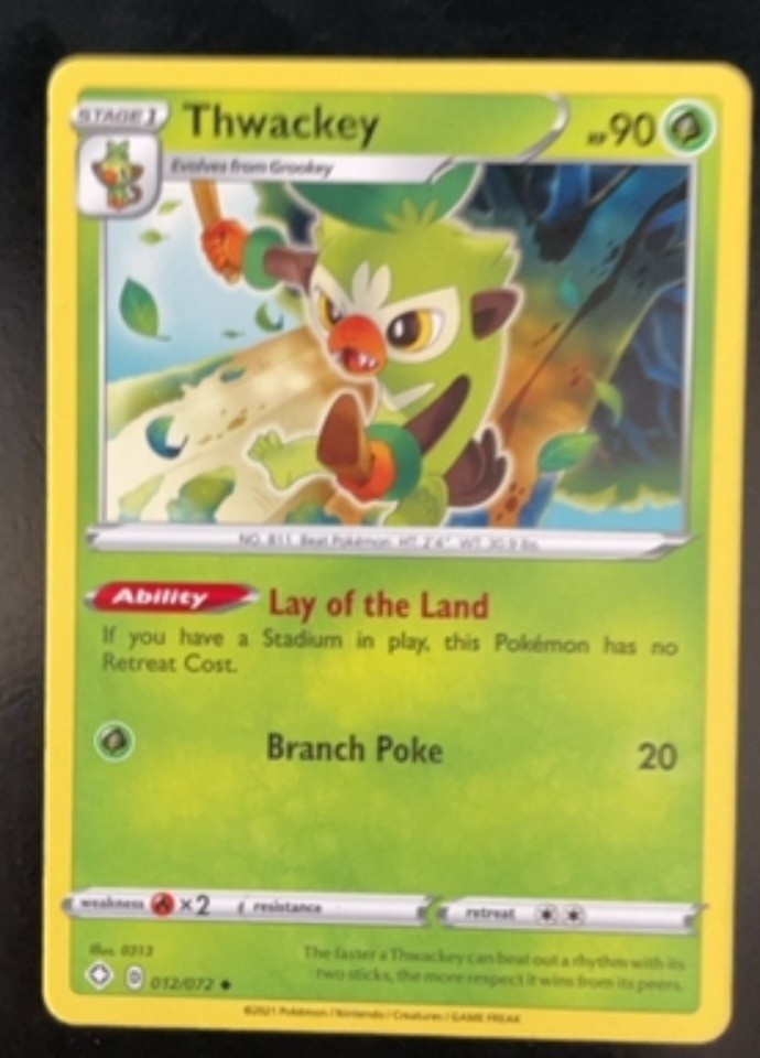 Thwackey Uncommon Sword & Shield Shining Fates 12/72