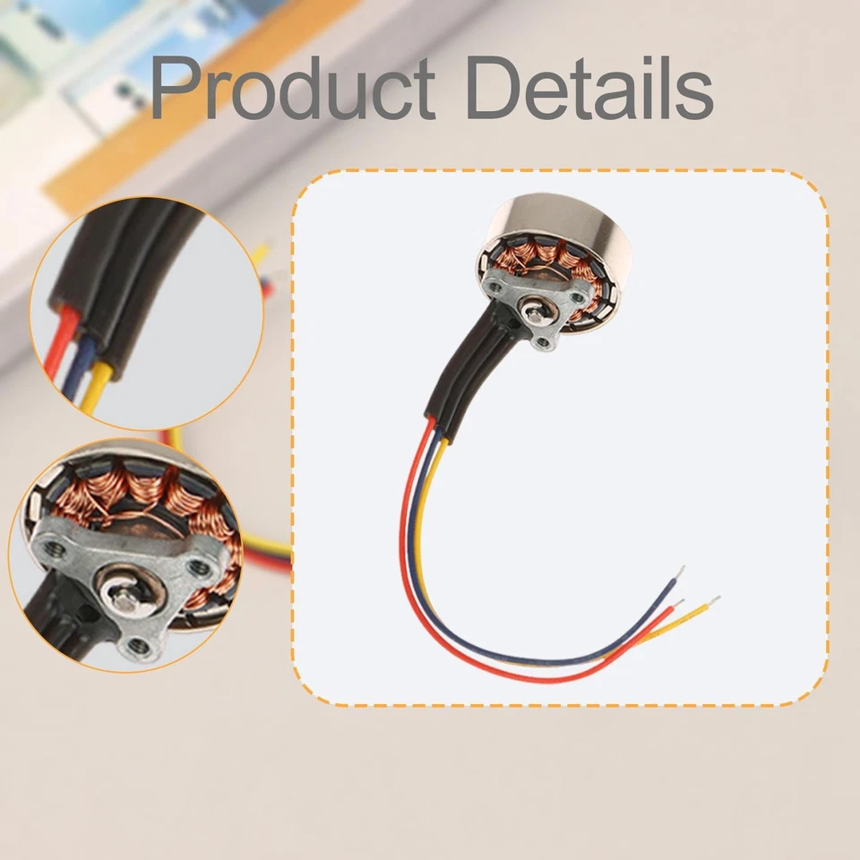 1503 bürstenloser Mikromotor, 3,7 V, leicht, für 4-Achsen-RC-Flugzeugersatz - Bild 4 von 4