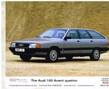 AUDI 100 AVANT QUATTRO C3 1982- ORIG 2009 FACTORY PRESS PHOTO COLOUR 254 x 203mm