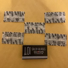 5 Double Edge Razor Blades, Loi Salon Blades Swiss Quality Titanium