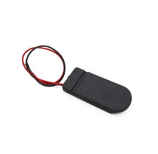 5pcs 2xCR2032 Battery Black Round Button Cell Coin Holder Box w Cover