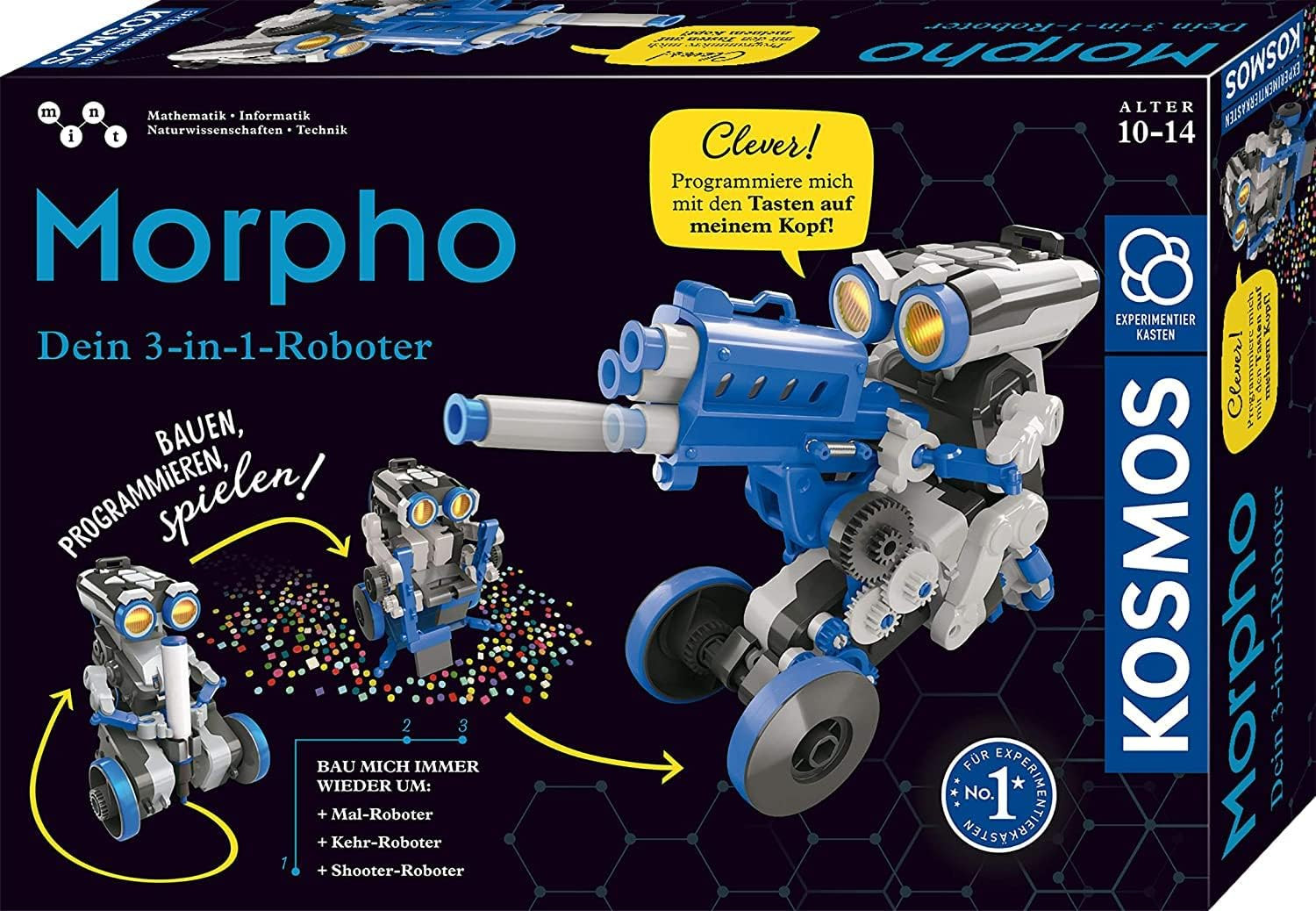 KOSMOS 620837 Morpho 3-в-1 Робот-экспериментатор с программным обеспечением ab 10
