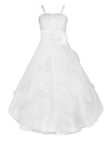 Flower Girl Dress Pageant Wedding Bridesmaid Formal Kids Party Princess Dresses - Picture 19 of 83