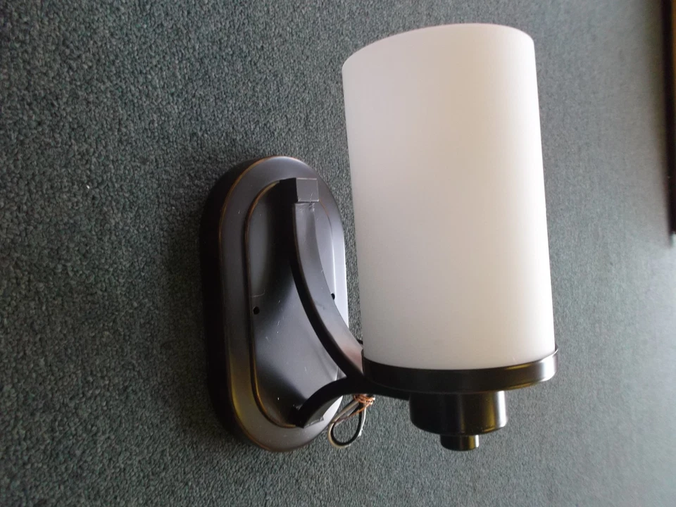 D09141616 Iluminación Artesanal Parkdale 1 Luz Interior Pared Pasillo Pasillo Luz Bronce Foto 3 de 4