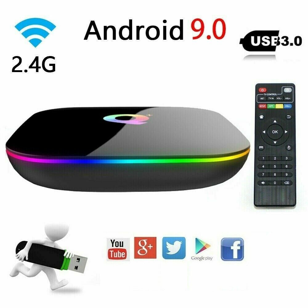 Q Plus QBOX Q+ 4GB 32GB Amlogic Android 9.0 WIFI Smart TV BOX ...