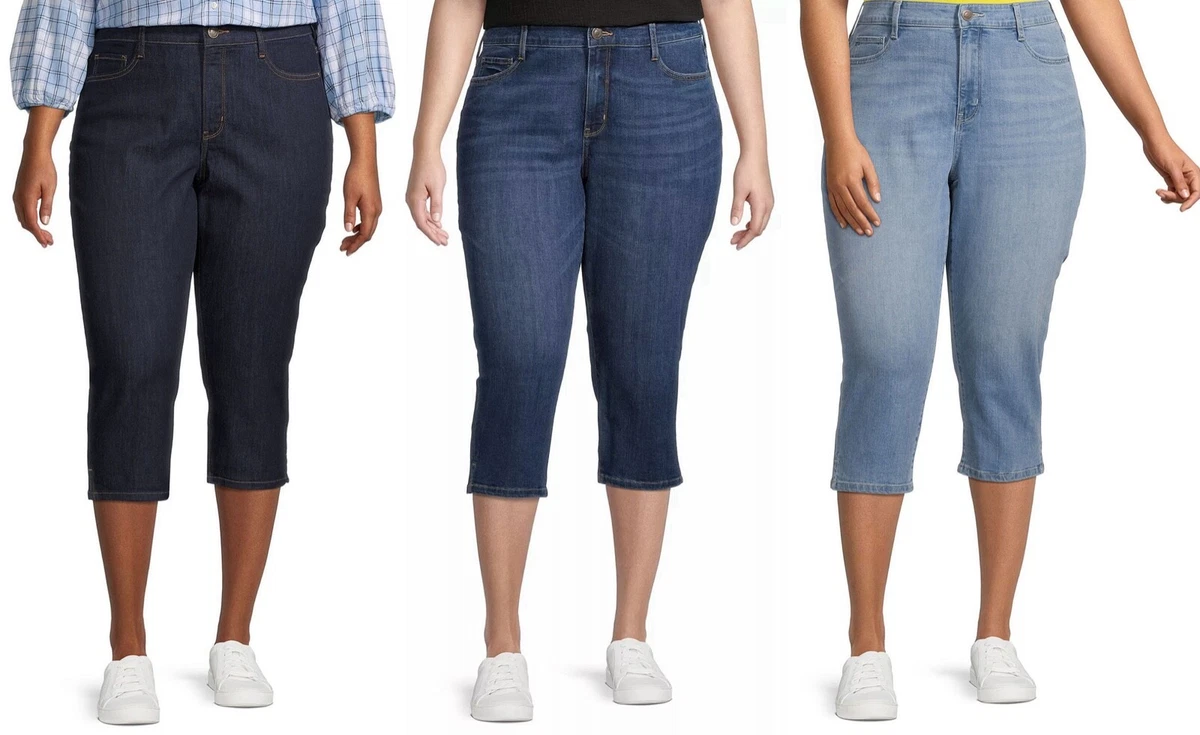 St john's bay deals plus size capris