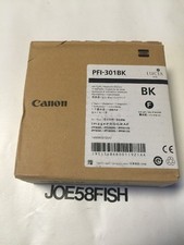 2016 GENUINE Canon PFI-301BK Black Ink IPF9000 IPF8000 1493B001AA OEM IPF8100