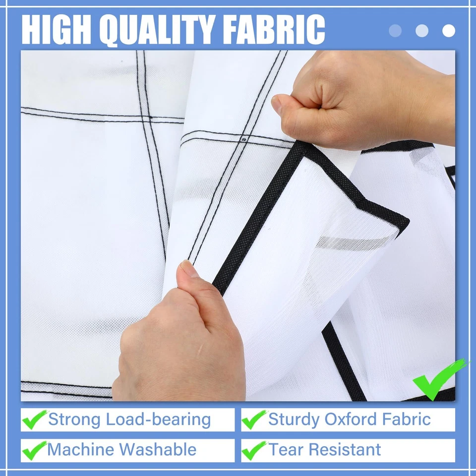 Paquete de 2 organizadores de zapatos colgantes grandes de 35 bolsillos sobre la puerta zapatero para armario Foto 4 de 4