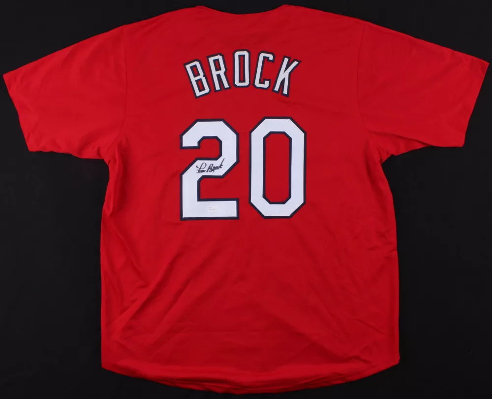 Lou Brock St. Louis Cardinals Baseball MLB Original Autographed Jerseys for  sale