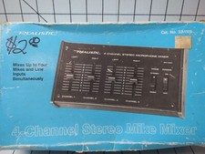 VINTAGE Realistic Radio Shack 32-1105 4-Channel Stereo Mike Mixer
