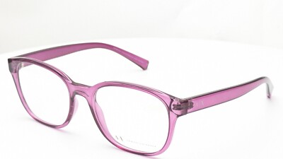 Armani Exchange AX3072 8316 Shiny Violet Rectangle Womens Eyeglasses 53mm