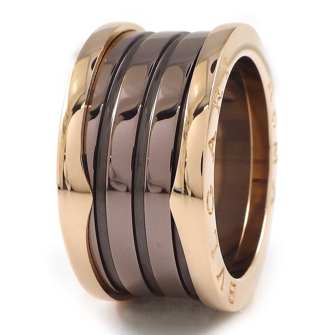 Rose Gold Ring Bulgari Roma Ring BVLGARI Ring B-zero1 Band