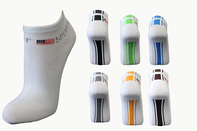 12 Paar Damen Sneaker Socken mit Top Design American 80% Baumwolle Art. 502