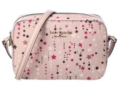 NWT Kate Spade Staci Mini Camera Bag Purse Pink Multi Twinkle Stars Retail $239