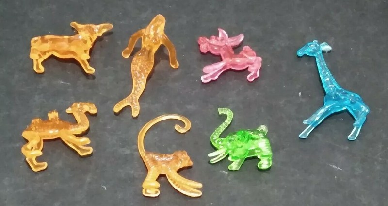 109 piece Asst. Color ANIMAL ZOO PICKS Cocktail GlassTiki Drink Garnish 