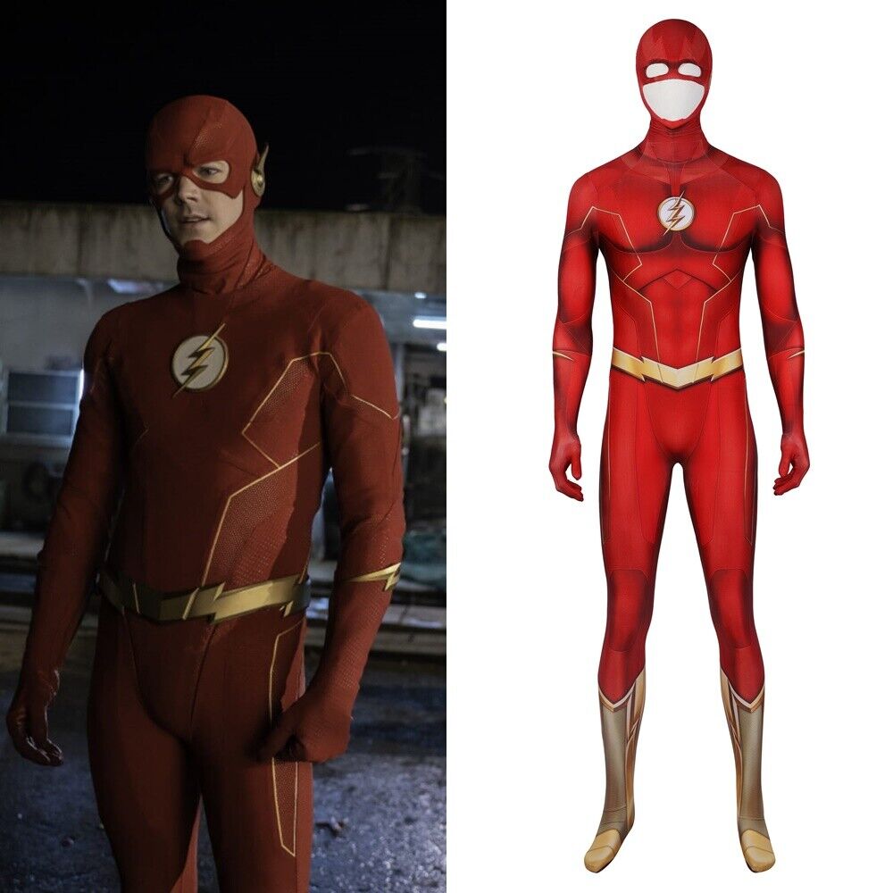 The Flash Season 8 Costume Cosplay Barry Allen Bodysuit Handmade